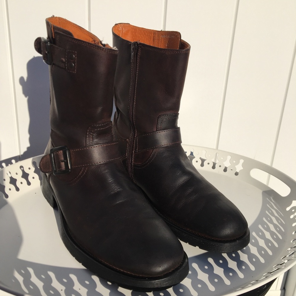 Aldo Dark Brown Leather Boots